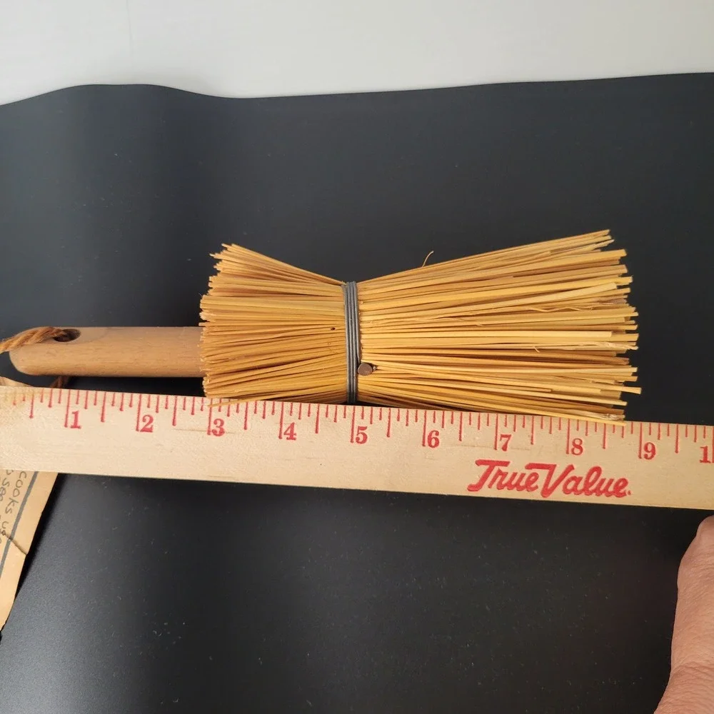 James Stuart Handmade Broomcorn Cake Tester Kitchen Tool Tan Wood 9